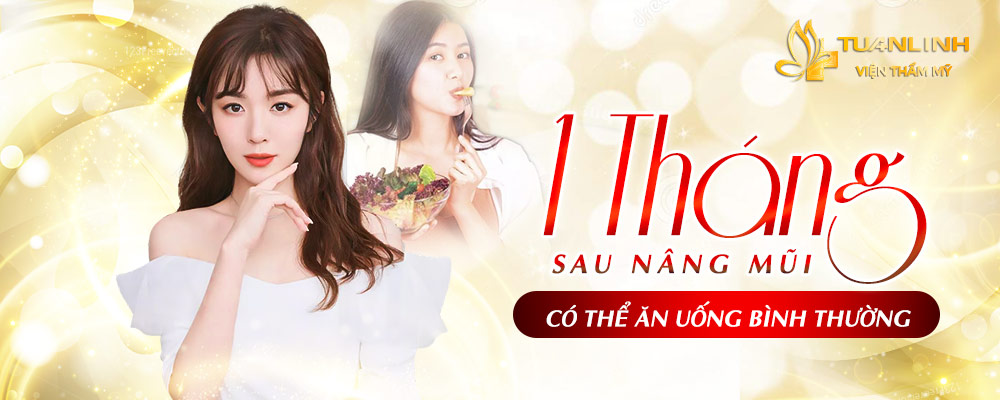 1 tháng sau nâng mũi có thể ăn uống bình thường