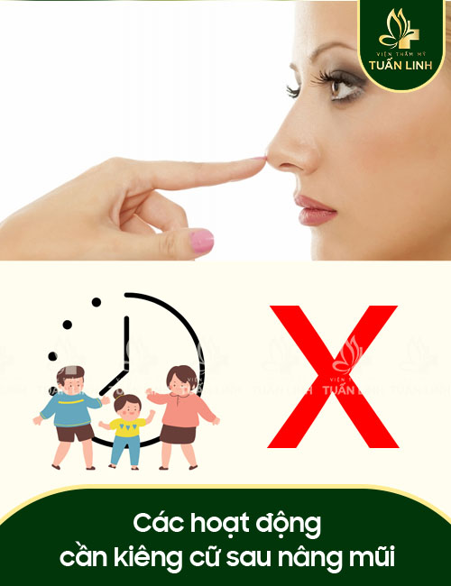 Các hoạt động cần kiêng cữ sau nâng mũi