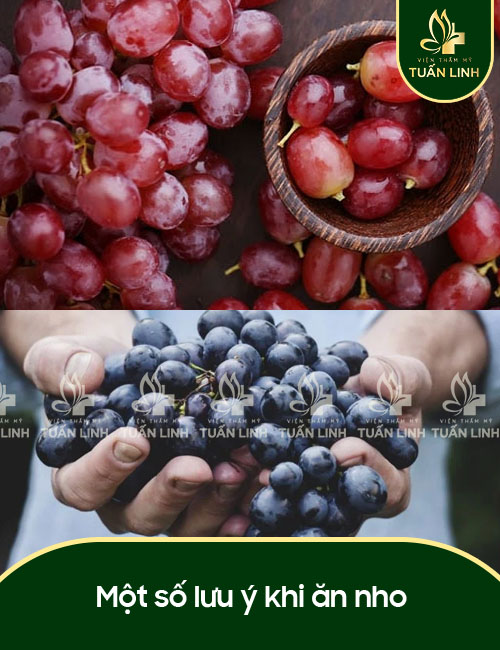 Một số lưu ý khi ăn nho