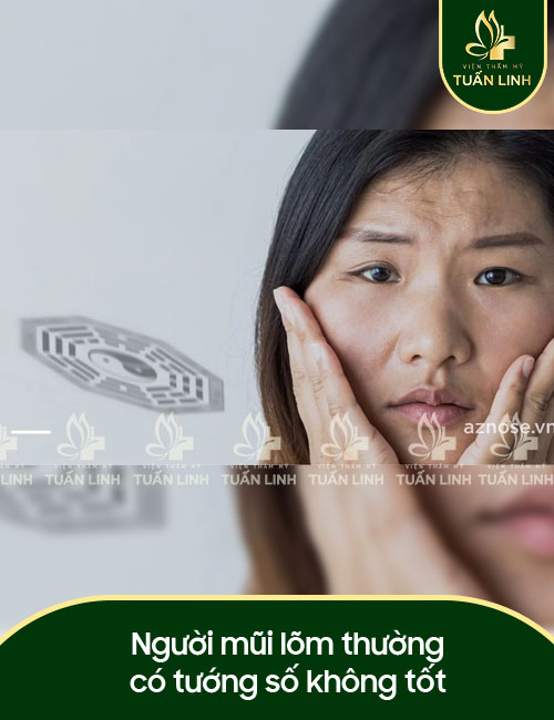 Người mũi lõm thường có tướng số không tốt