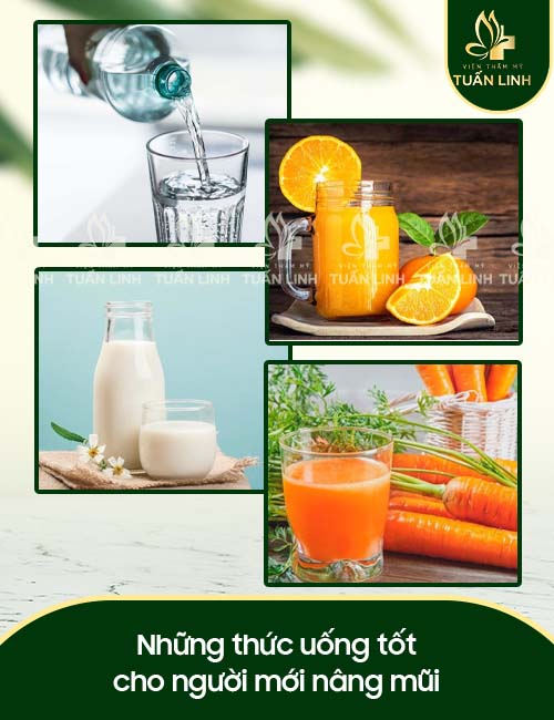 Những thức uống tốt cho người mới nâng mũi