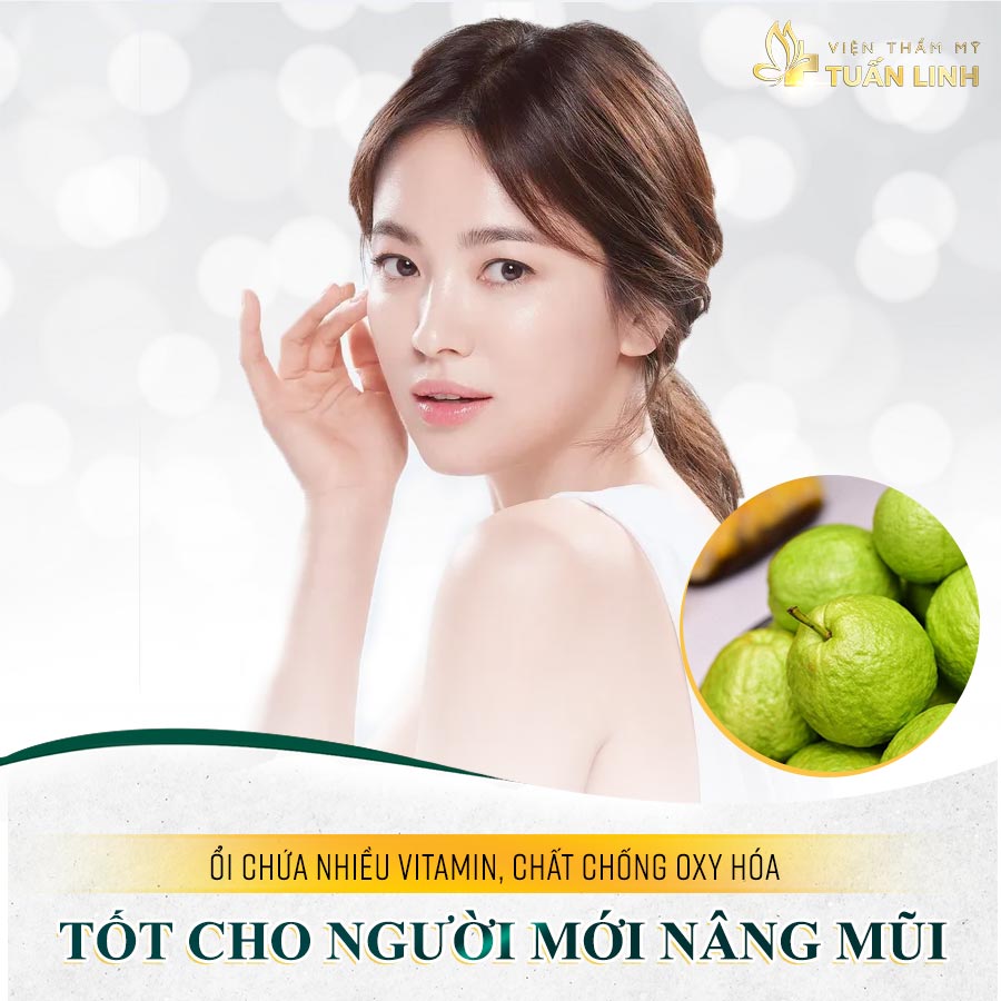 Ổi chứa nhiều vitamin, chất chống oxy hóa, tốt cho người mới nâng mũi | Nâng mũi ăn ổi được không?