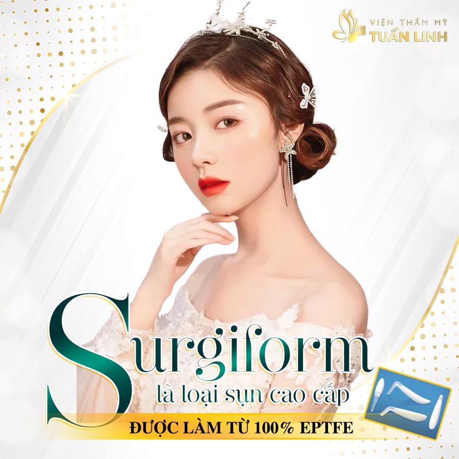 Surgiform là loại sụn cao cấp được làm từ 100% ePTFE | Nâng mũi sụn Pureform - Phương pháp làm đẹp an toàn tiện lợi cho phái nữ