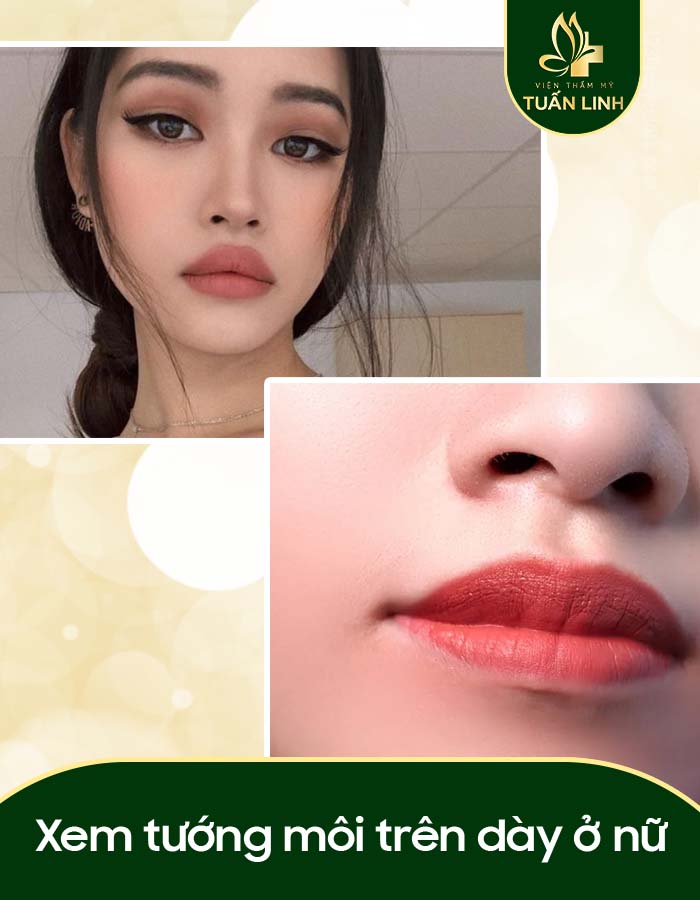 Xem tướng môi trên dày ở nữ